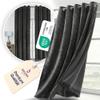 BEAUTEX Velvet Curtain, Dark Gray, 300 x 245 cm, Blackout view 2