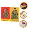 EXCEART 2-Piece Chinese PVC Amulet Cards, Feng Shui Protection and Luck Cards for Success view 2