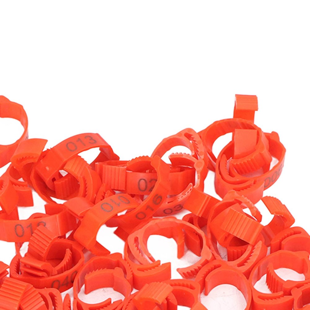 Wnvivi 50-Piece Retractable Numbered Poultry Leg Bands