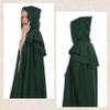 Regenboog Men's Medieval Hooded Cloak, Green, 59 in/150 cm view 3