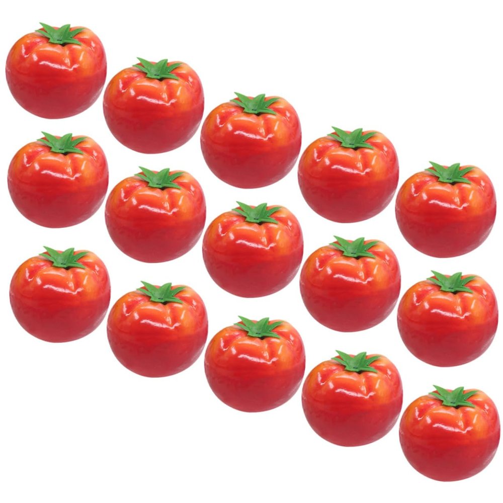 MUCKLILY Lifelike Tomatoes, 15-Piece Foam Photo Props and Decoration