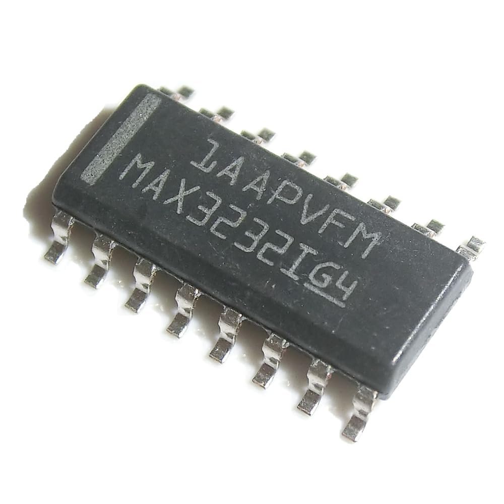 5 pcs MAX3232I MAX3232IDR MAX3232IG4 Multichannel RS-232 Line Driver/Receiver IC, SOP-16