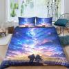 AAHARYA Starry Sky Anime Duvet Cover Set, Soft Breathable 3D Microfiber, King 220 x 240 cm view 1