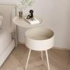 Modern Round Iron Nightstand, Light Green, 58 cm/2 view 3