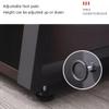 ZYJIX 2-Tier Audio Rack AV Shelf | MDF TV Stand with Sound-Dampening Feet | Media Storage Shelf, 2/3/4-Tier Options (60 × 52 × 82 cm, 4-Tier, Black) view 4