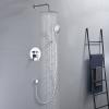 Wall-Mounted Shower System with Hand Shower and 8-Inch Rain Showerhead, Chrome view 2