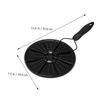 ABOOFAN Heat Diffuser Plate for Pots, 1 Piece with Handle, Black view 3