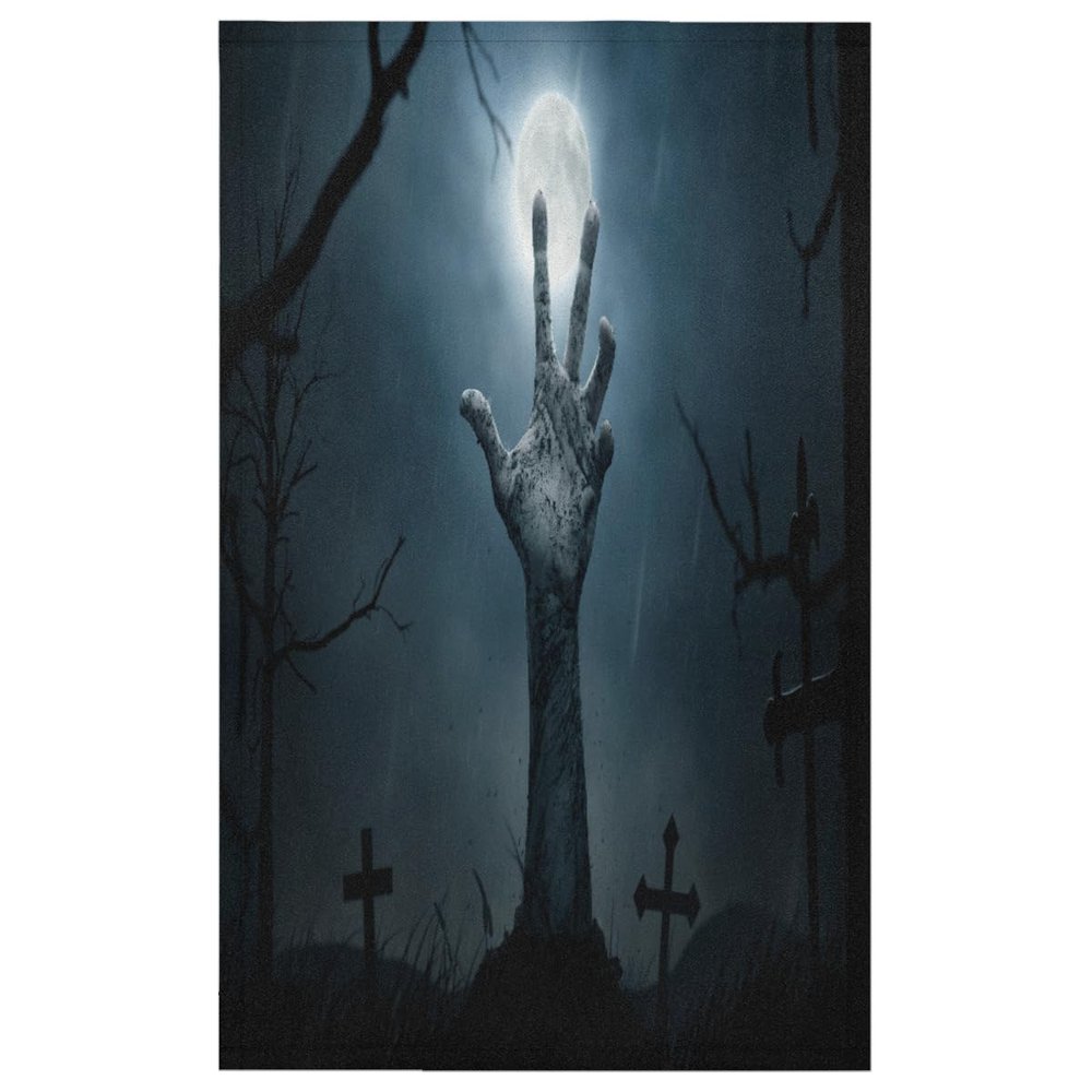 TropicalLife Halloween Zombie Hand Towels, Kitchen Towels 45 x 72 cm, 2-Pack