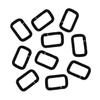 STOBOK 20-Piece Portable Square Carabiner Clips for Backpacks, Hiking and Camping view 1