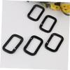 STOBOK 20-Piece Portable Square Carabiner Clips for Backpacks, Hiking and Camping view 2