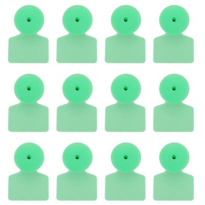 Supvox 100 Green TPU Ear Tags for Sheep and Large Livestock, UV-Resistant, Identifiable, for Animal Identification