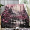 Plush Japanese Cherry Blossom Blanket, 130 x 160 cm view 1