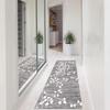 Rug Runner 100 × 250 cm, Gray, Non-Slip, Washable Polyester view 4