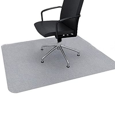 PIPONS Living Room Area Rug, Self-Adhesive Non-Slip PVC Chair Mat, Floor Protection Rug (Light Gray, 120 x 90 cm)