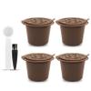 Oikabio Reusable Coffee Capsules, Black, Refillable view 1