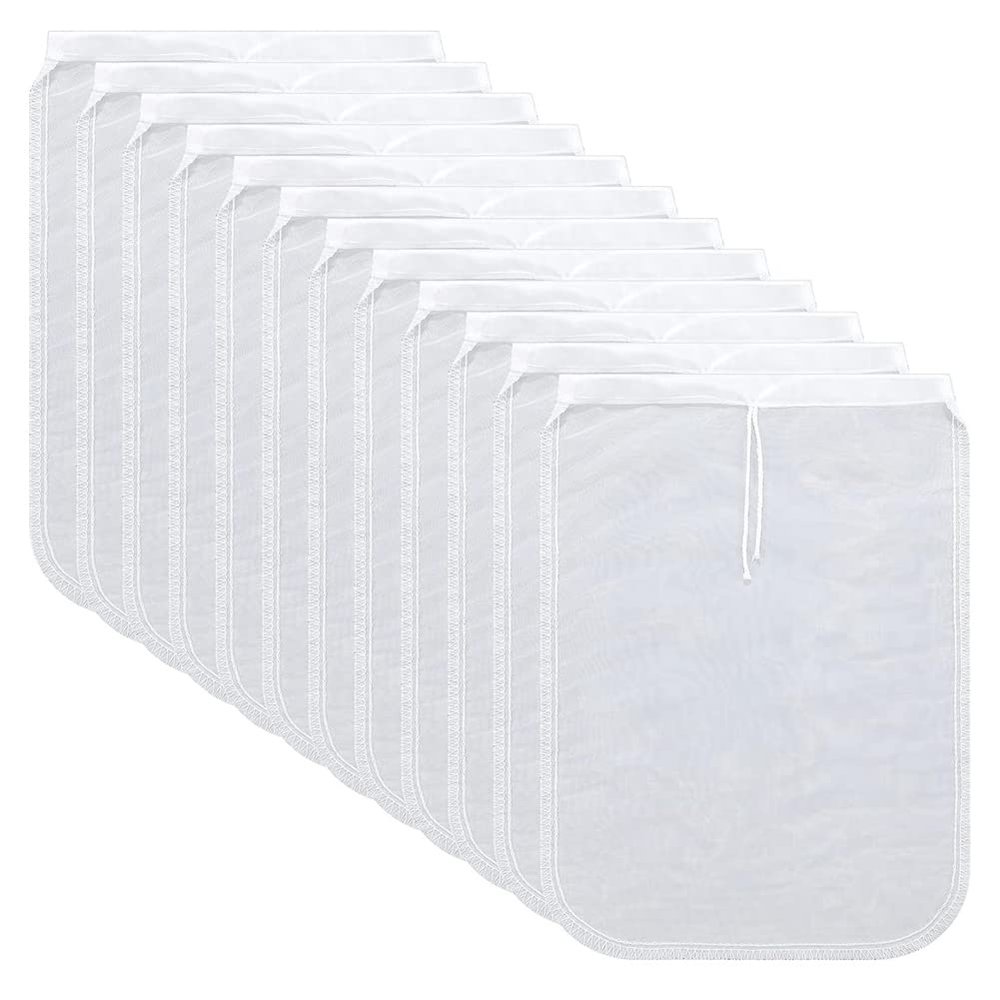 Lckiioy Nut Milk Straining Bags, Fine-Mesh Filters, 12-Pack