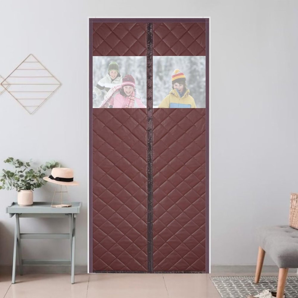 AQKaki Magnetic Thermal Door Curtain, Waterproof Cold-Protection Curtain