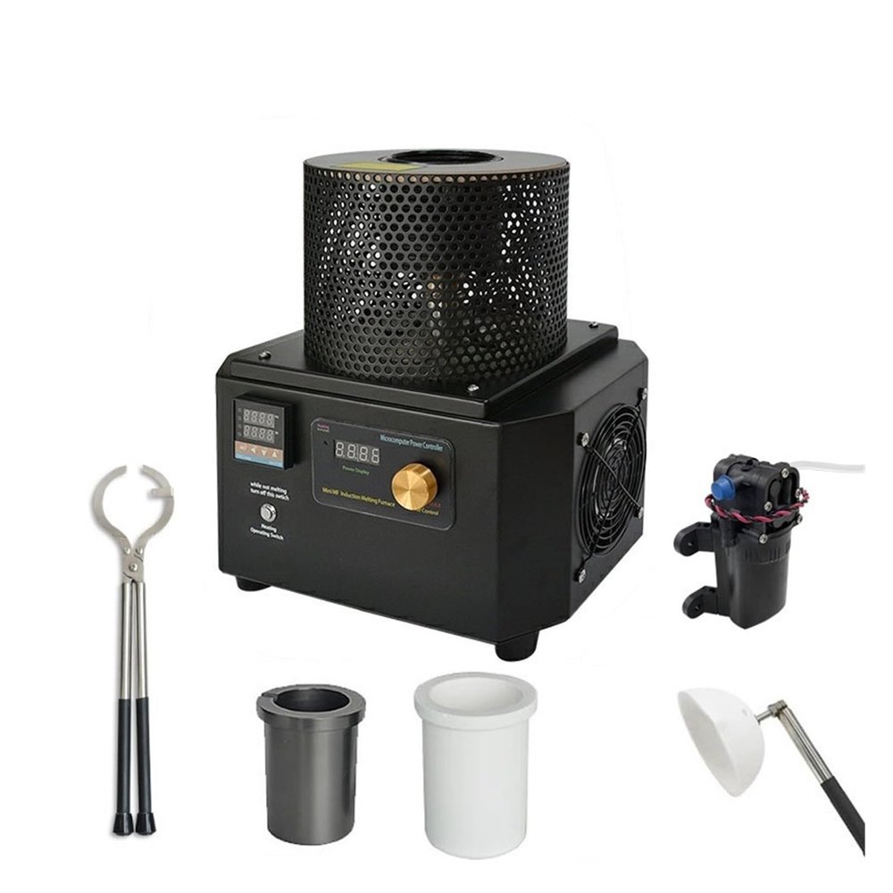 Portable Induction Melting Furnace, 1200°C, 13 kg, Temperature Control