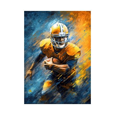 veces Soccer Poster for Boys' Bedroom, Inspirational Sports Artwork, Motivational Wall Art, 30 x 40 cm, Unframed