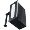 hobbyme Toilet Paper Holder with Phone Shelf, No-Drill Wall Mount, Black view 4