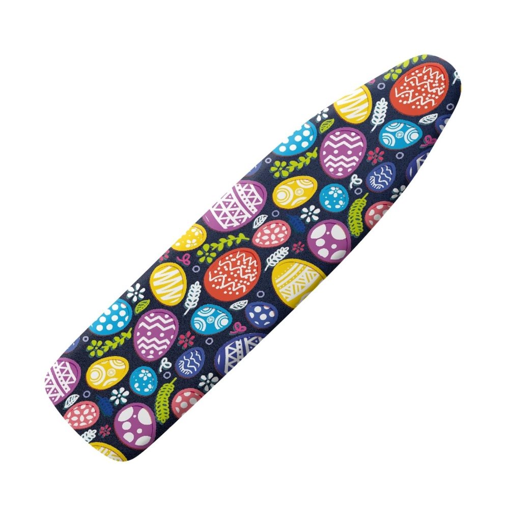 Wanyint Ironing Board Cover with Easter Egg Print, Scratch-Resistant Padding and Hook-and-Loop Fasteners