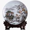 Decorative Ceramic Hanging Plate, 25.9 cm, Jingdezhen Landscape Design view 1