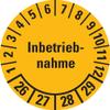 Dreifke Commissioning Inspection Sticker 26–29, Yellow, 30 mm, 18 pcs. view 1