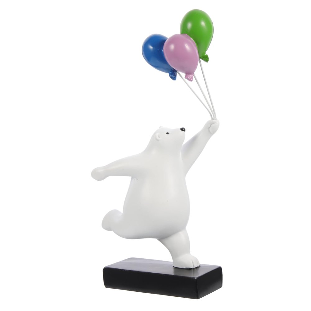 MAGICLULU Resin Bear Figures, Decorative Animal Statues for Garden and Home