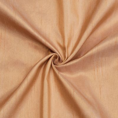 Fabric Mart Direct Melon Orange Faux Silk Fabric by the Meter, 42 in/107 cm Wide, 7 Continuous Meters