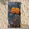 TropicalLife Halloween Pumpkin Microfiber Beach Towel, Extra Large, 155 x 78 cm, Halloween Owl view 3