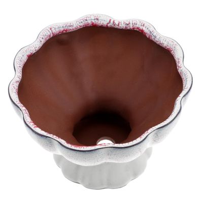 Supvox Round Retro Chinese-Style Purple Sand Ceramic Succulent Pot