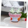 Supvox Round Retro Chinese-Style Purple Sand Ceramic Succulent Pot view 4
