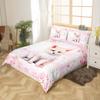 Cartoon Fox Pink Duvet Cover Set with Pillowcase view 3