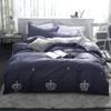 QQLady Trster Double Bed Quilt Duvet Cover Microfiber Bedding Set, Queen/King/Twin, Gray, 220 x 240 cm, Nordic Plaid Pillowcase view 3