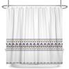 ASDCXZ Boho Shower Curtain 165 x 180 cm, Navy Blue, Yellow and Brown Geometric Pattern view 4