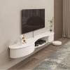 Modern Floating TV Stand, 67"/74" Wall-Mounted Entertainment Center view 4
