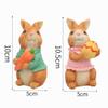 Aurasky Easter Bunny Figurines, 2-Piece Set view 2