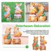 Aurasky Easter Bunny Figurines, 2-Piece Set view 3