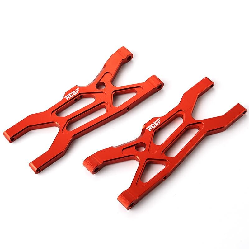 wueiooskj RCGOFOLLOW 2-Piece Aluminum Front Lower Suspension Arms for ARA102690 1/10 Monster Trucks