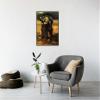 RYLJCZ Famous Van Gogh Wall Art Print, Reproduction of a Famous Painting, Modern Abstract Wall Art, Ready to Hang (Woman Digging), 40 x 56 cm (15.8 x 22.0 in), Black Frame view 2