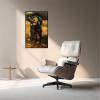 RYLJCZ Famous Van Gogh Wall Art Print, Reproduction of a Famous Painting, Modern Abstract Wall Art, Ready to Hang (Woman Digging), 40 x 56 cm (15.8 x 22.0 in), Black Frame view 3