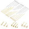 50/100 Gold-Colored Stainless Steel Head Pins, 40 mm view 2