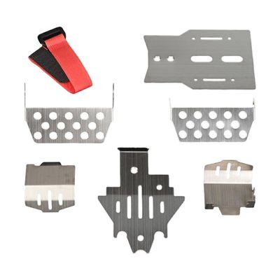 wueiooskj RCGOFOLLOW Aluminum Alloy Armor for 1/10 TRX-4 Crawler, 6-Piece RC Car Upgrade Parts