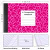 Resurhang 36-Pack Junior Composition Notebooks, Half-Size, Wide-Ruled, 80 Sheets, Assorted Marble Covers view 2