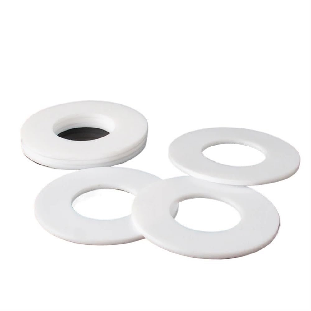 Yinxi PTFE Washer, Flange, Pressure Gauge and Water Pipe Connection Gasket, Inner Diameter 10140 mm, Spacer, Pressure Gauge Seal (Size: 80×88×1.5 mm, 5 pcs)