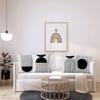 ASDCXZ Boho Pillow Covers 18 x 18 in, Set of 4, Modern Abstract Black Sun Design, Washable Polyester Linen-Look Sofa Cushion Covers view 3