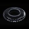 SUNMME Modern European Crystal Glass Fruit Bowl, Fire, Queen Size view 4