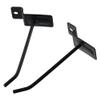 SHUATI 4-Inch Slatwall Hooks, Stainless Steel, Black, 32-Pack view 2