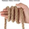 Natural Jute Rope, 14 mm Thick, 20 m, for DIY Cat Scratching Posts view 3