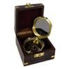 zeitzone Sextant Nautical Compass, Brass, in Wooden Box, Antique Style view 2